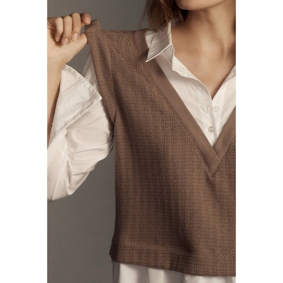Anthropologie ‘Twofer’ Sweater Vest - Picture 4 of 6
